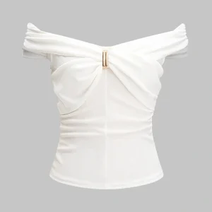 FashionSierra Round Neck Short-Sleeved Top